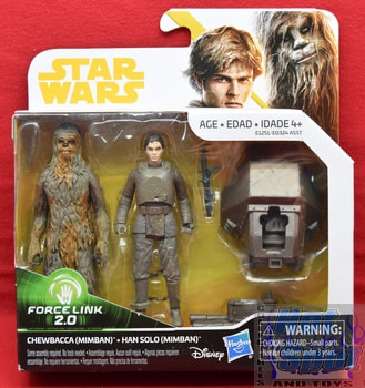Force Link 2.0 Chewbacca & Han Solo (Mimban) Figure 2pack
