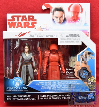 Force Link Rey (Jedi Training) & Elite Praetorian Guard Figure 2pack