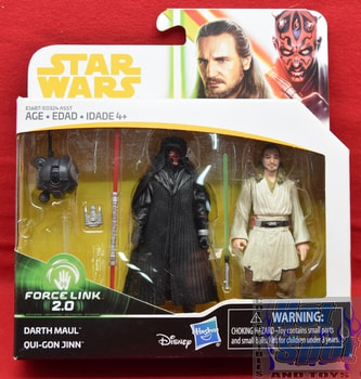 Force Link 2.0 Darth Maul & Qui-Gon Jinn Figure 2pack