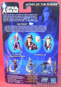 Attack of the Clones Zam Wesell Bounty Hunter Figure