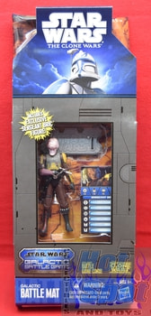 The Clone Wars Galactic Battle Mat Game & Exclusive Sergeant Bric Figure