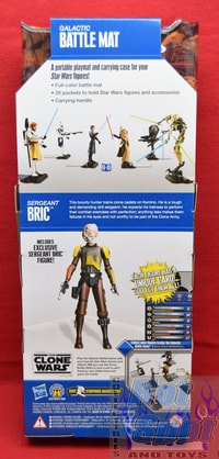 The Clone Wars Galactic Battle Mat Game & Exclusive Sergeant Bric Figure