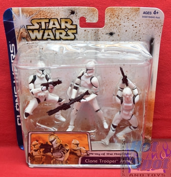 Clone Wars Clone Trooper Army Figure 3 Pack