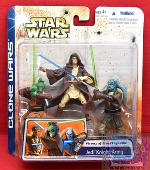 Clone Wars Jedi Knight Army Figure 3 Pack