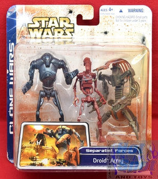 Clone Wars Droid Army Separatist Forces Figure 3 Pack