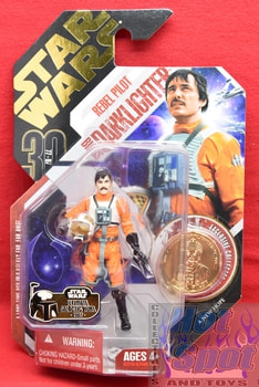 TAC 30th Rebel Pilot Biggs Darklighter Figure Gold