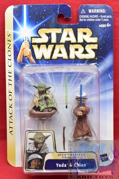 Attack of the Clones Yoda & Chian Jedi Temple Training Figure 2 Pack