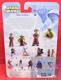 Attack of the Clones Yoda & Chian Jedi Temple Training Figure 2 Pack