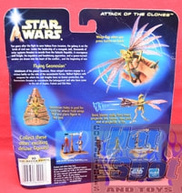 Attack of the Clones Flying Geonosian w/ Sonic Blaster & Attack Pod Figure Pack