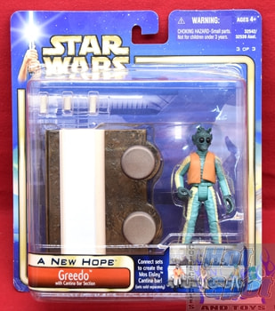 A New Hope Greedo with Cantina Bar Section Figure Pack