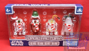 Disney Parks Exclusive Droid Factory Christmas Holiday 4 Pack