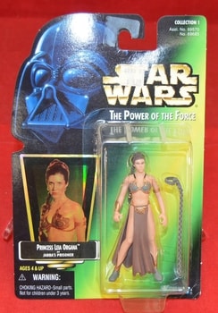 Green Card Slave Princess Leia Organa Holo Sticker Figure