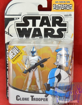 CN Clone Wars Animated Clone Trooper Figure Blue