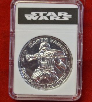 30th anniversary Darth Vader #28 Silver tone coin