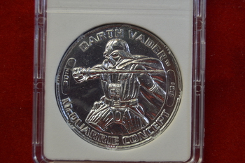 30th anniversary Darth Vader #28 Silver tone coin