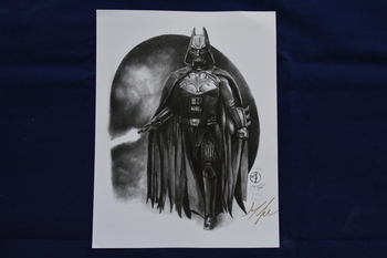 "BatVader" Print Artwork By Erin Fife 8 1/2 x 11 *autographed*