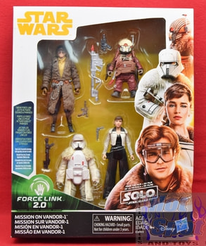 Force Link SOLO Mission On Vandor-1 Figure 4-Pack (Han Solo, Qi'ra, Range Trooper & Weazel)