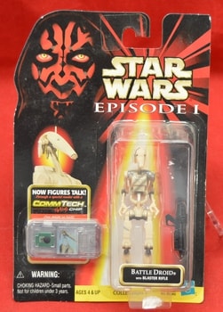 EP 1 CommTech Battle Droid Slash Tan Figure