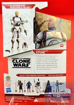 Star Wars The Clone Wars CW44 Clone Commander Stone