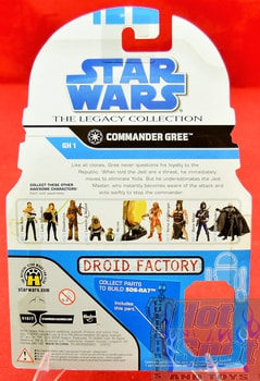 The Legacy Collection The Clone Wars GH1 Commander Gree