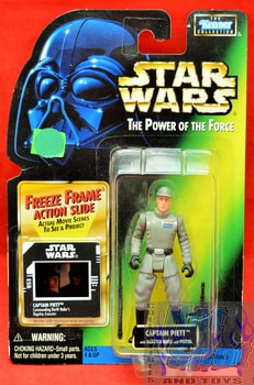 Freeze Frame Captain Piett Action Figure (sticker on cardback)