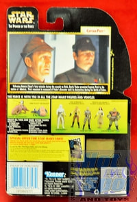 Freeze Frame Captain Piett Action Figure (sticker on cardback)
