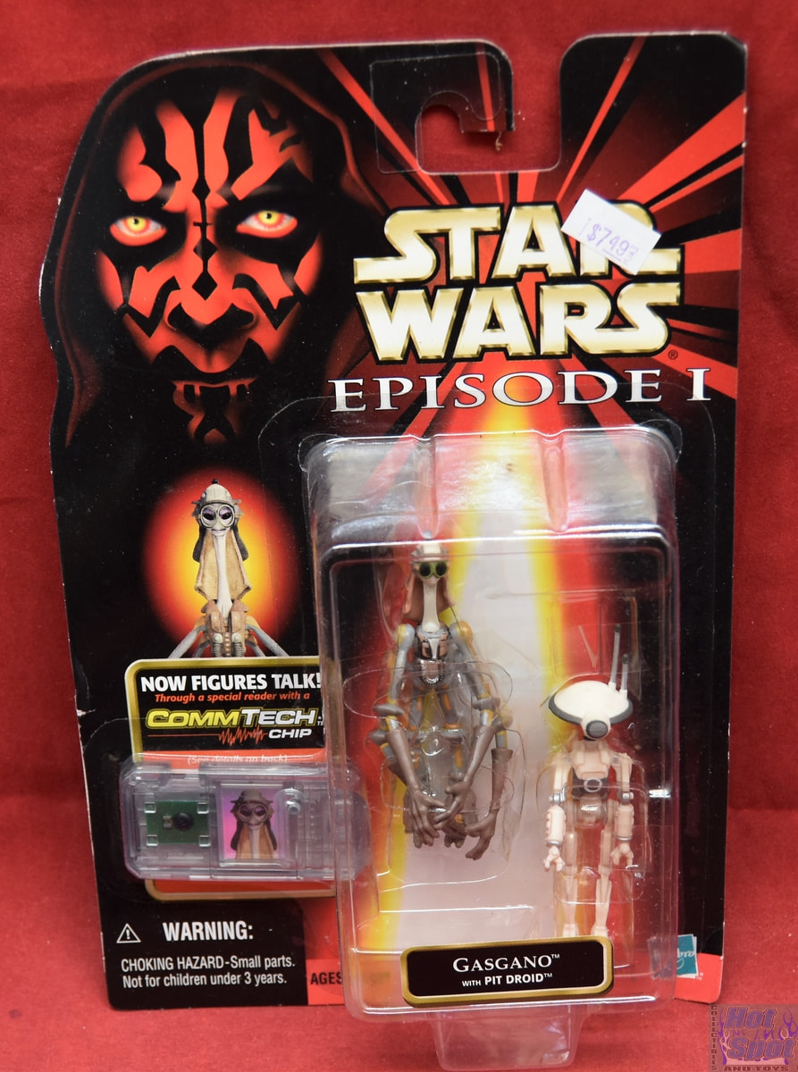 Star Wars GASGANO w/ Pit Droid Action Figure NEW CommTech Episode 1 Coll. 3 