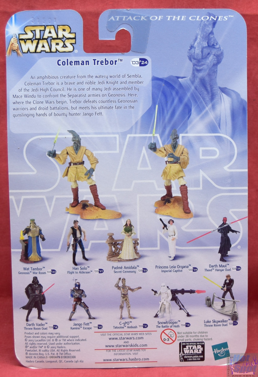 Hot Spot Collectibles and Toys - Attack of the Clones Coleman