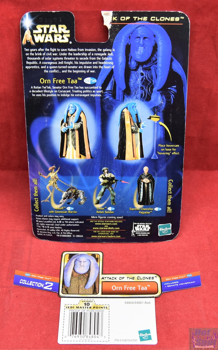 Hot Spot Collectibles and Toys - AOTC Orn Free Taa #2 Card Backer