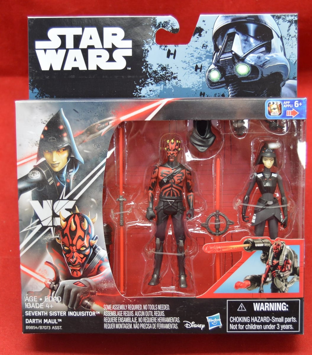 Star Wars Rebels Hasbro Figure 2-Pack Darth Maul Seventh Sister Inquisitor 3.75” 
