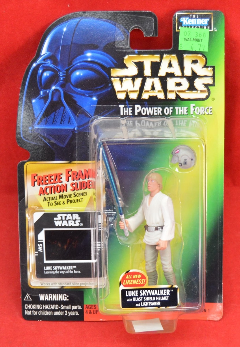 Power of the Force Freeze Frame Luke Skywalker with Blast Shield Helmet Action Figure for sale online Kenner Star Wars 