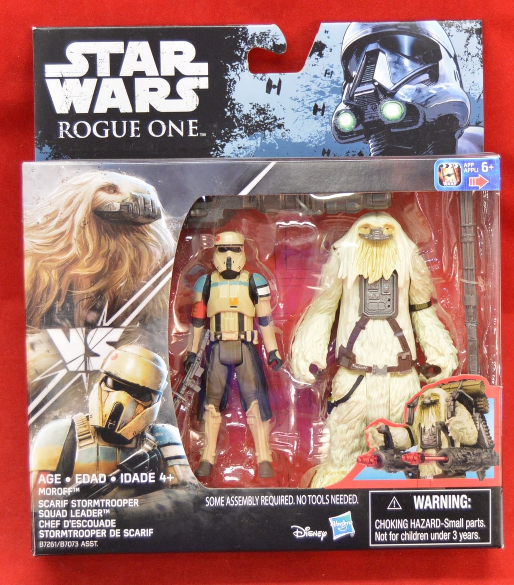 NEW 3.75" Hasbro STAR WARS 2-Pack Rogue 1 Scarif Stormtrooper Sq Leader & Moroff 