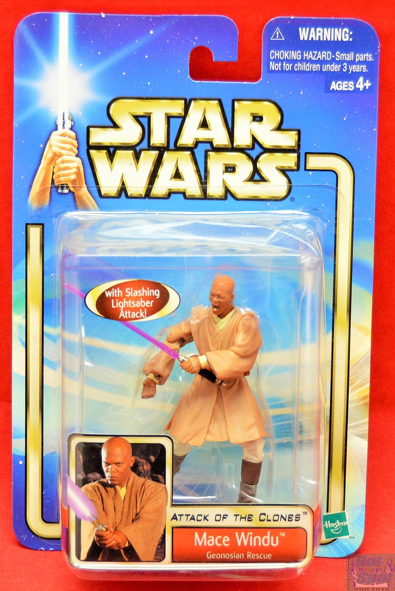 Hasbro Star Wars Episode II Mace Windu Action Figure for sale online