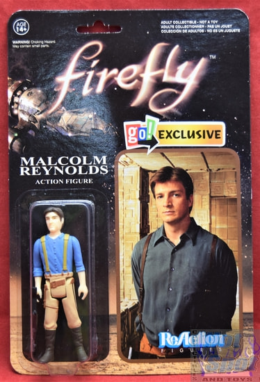 Malcolm Reynolds ReAction Go Games Exclusive Carded Figure
