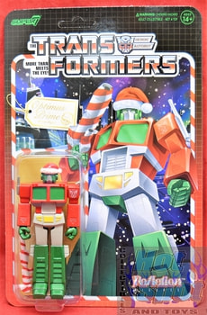 Christmas Season Santa Optimus Prime Transformer ReAction Figure