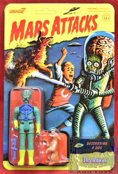 Mars Attacks! Destroying A Dog ReAction Figure