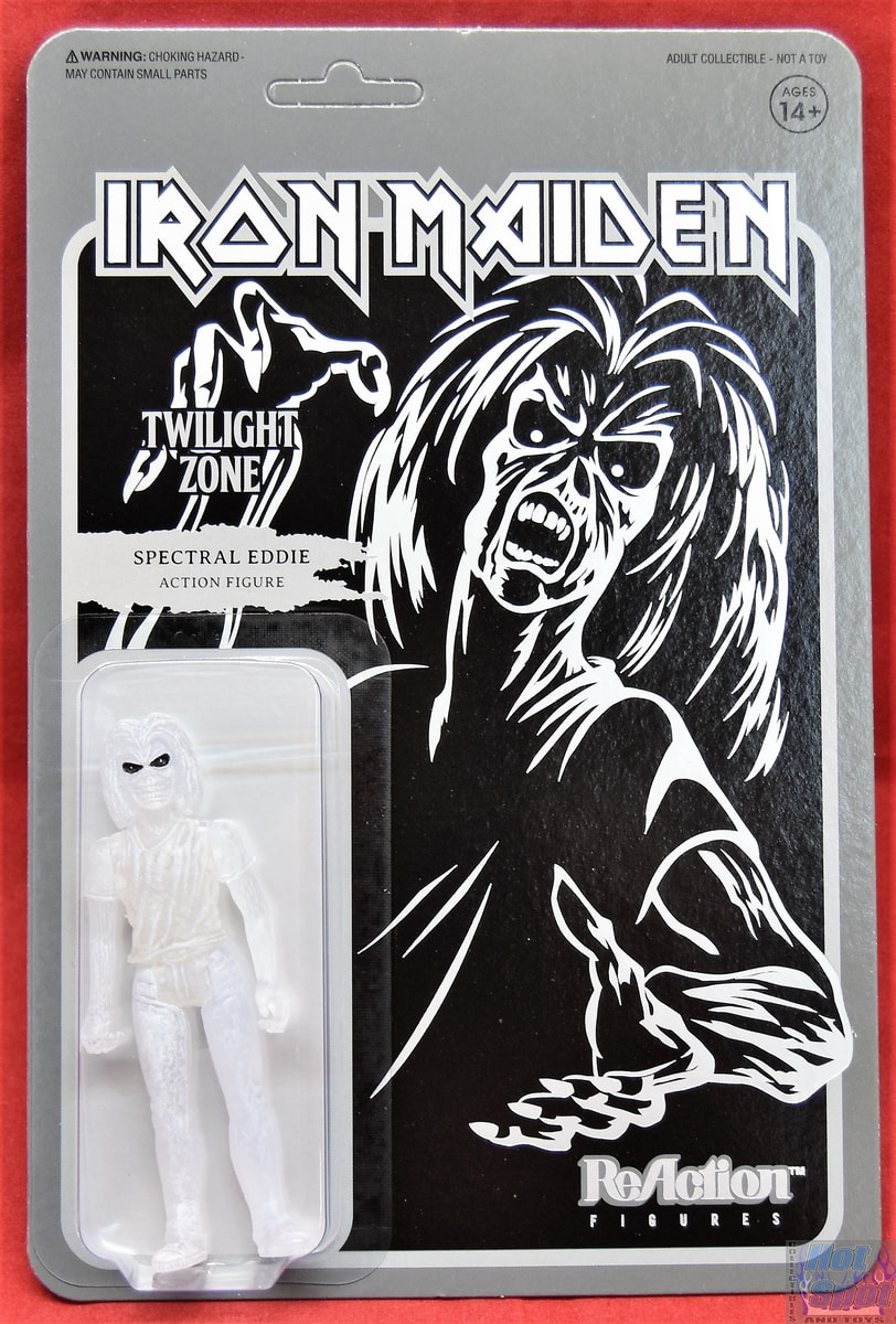 IRON MAIDEN Spectral Eddie Action Figure Toy ReAction Collectable Twilight Zone 