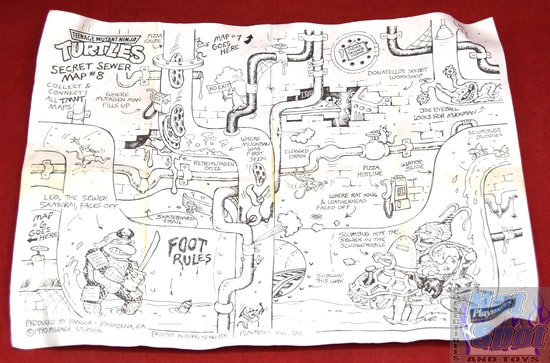 1990 Secret Sewer Map #8 Insert