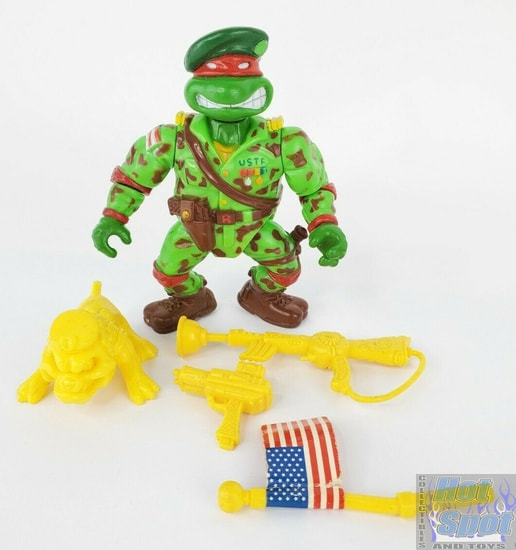 1991 Green Teen Beret Raph Weapons & Accessories