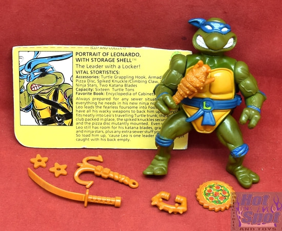 1991 Storage Shell Leonardo Figure