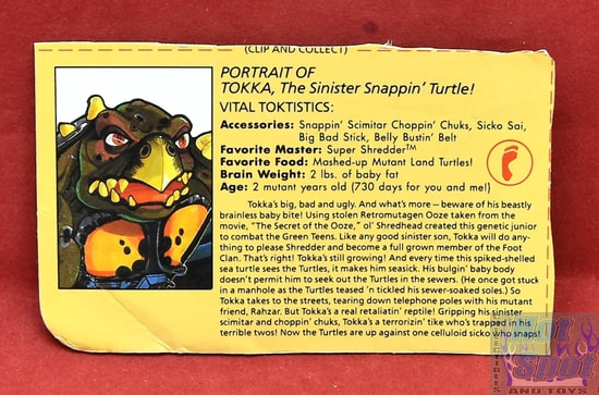 1991 Tokka File Card