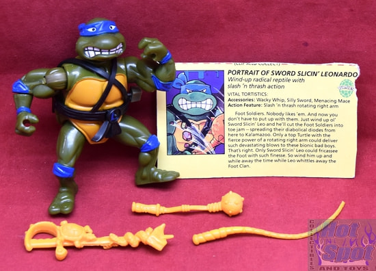 1989 Wacky Action Sword Slicin' Leonardo Figure