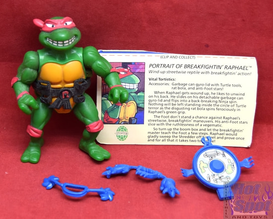 1989 Wacky Action Breakfightin' Raphael Figure