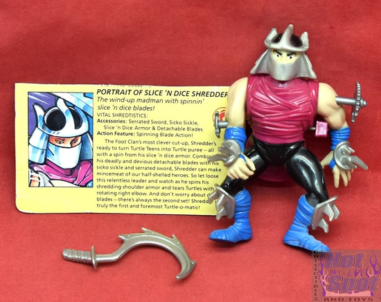 1990 Wacky Action Slice N' Dice Shredder Figure