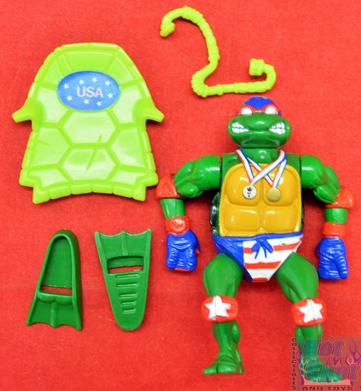 1991 Turtle Games Raphael Action Figure w/ Accessories