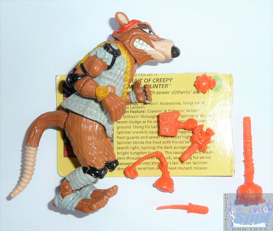 1990 Creepy Crawlin' Splinter Weapons and Accessories