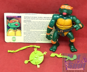 1989 Wacky Action Rock N Roll Michaelangelo Figure