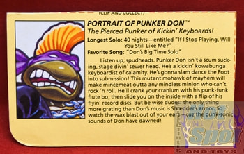 1991 Punker Don File Card