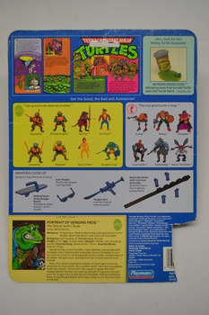 1989 Genghis Frog Card Backer