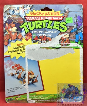 1990 Wacky Action Creepy Crawlin' Splinter Card Backer